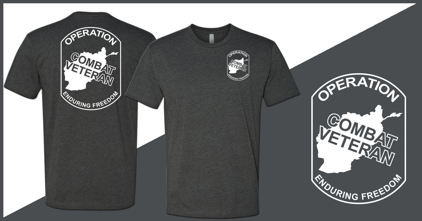 Combat Veteran Afghanistan OEF T-Shirt