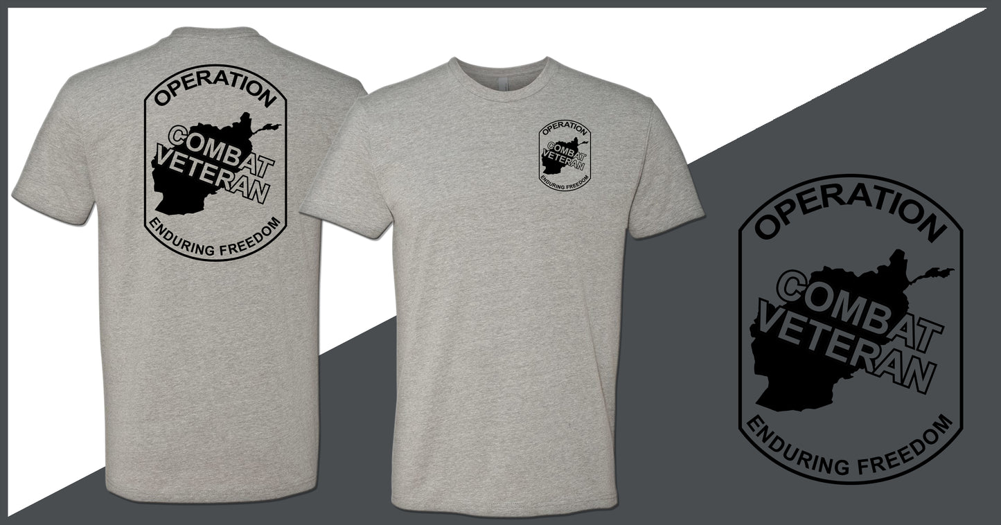 Combat Veteran Afghanistan OEF T-Shirt