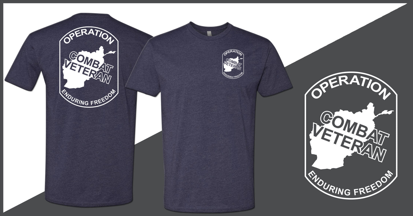 Combat Veteran Afghanistan OEF T-Shirt