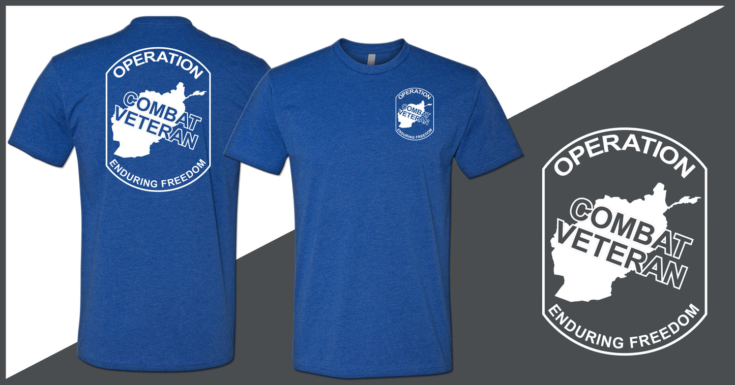 Combat Veteran Afghanistan OEF T-Shirt