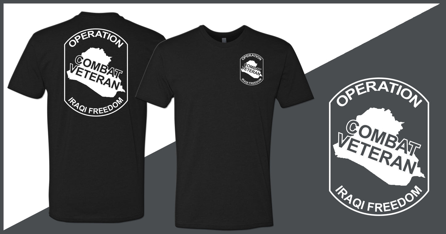 Combat Veteran Iraq OIF T-Shirt