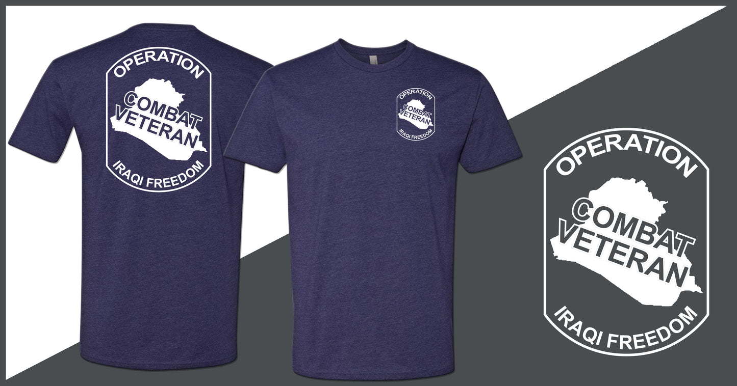 Combat Veteran Iraq OIF T-Shirt