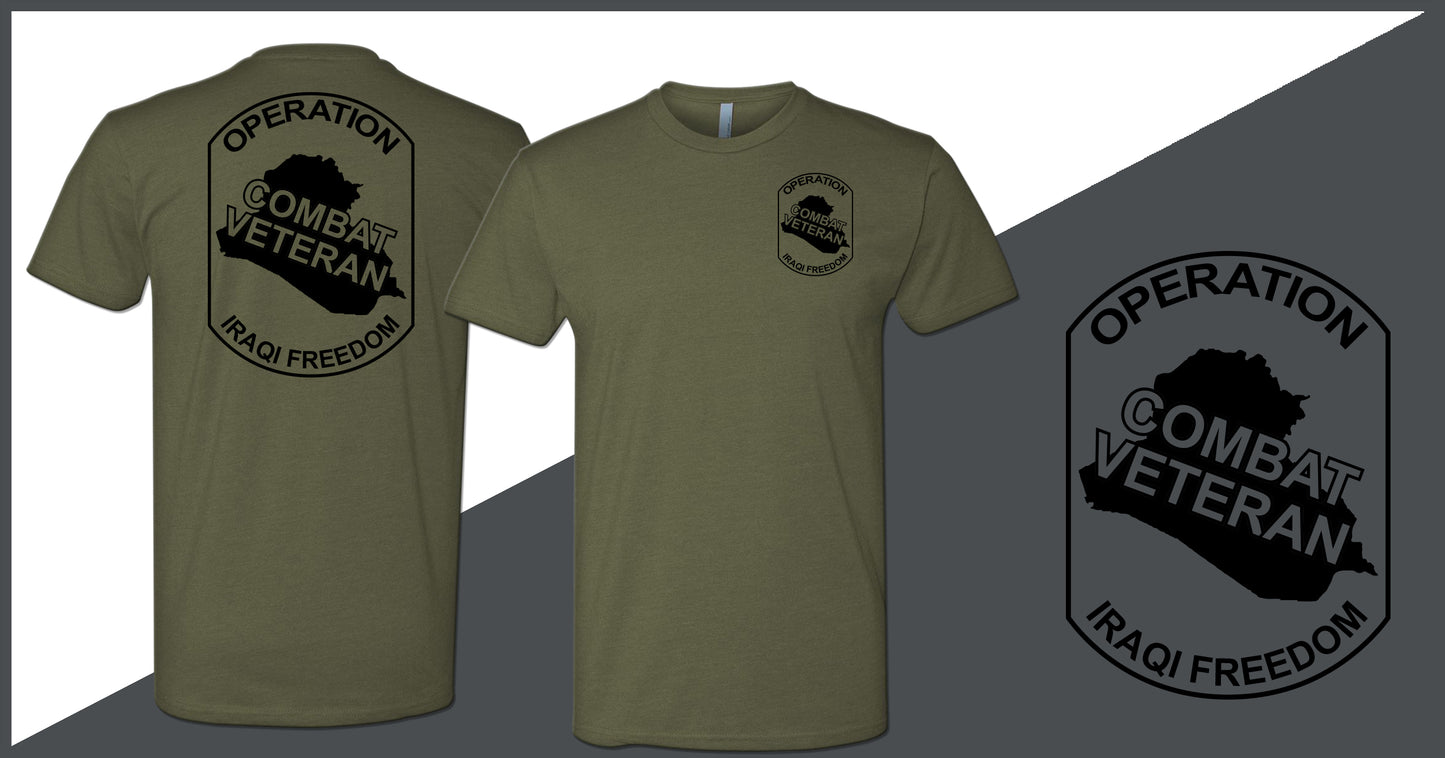 Combat Veteran Iraq OIF T-Shirt