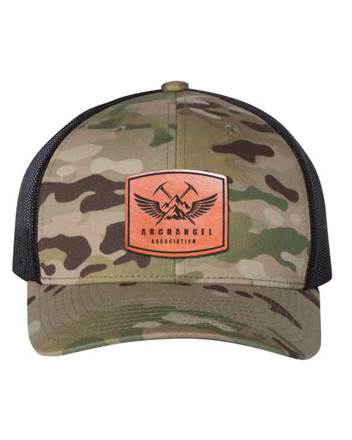 Archangel Association - Laser Engraved Leather Patch Hat