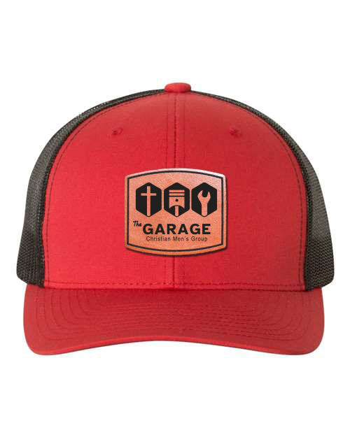 The Garage - Laser Engraved Leather Patch Hat