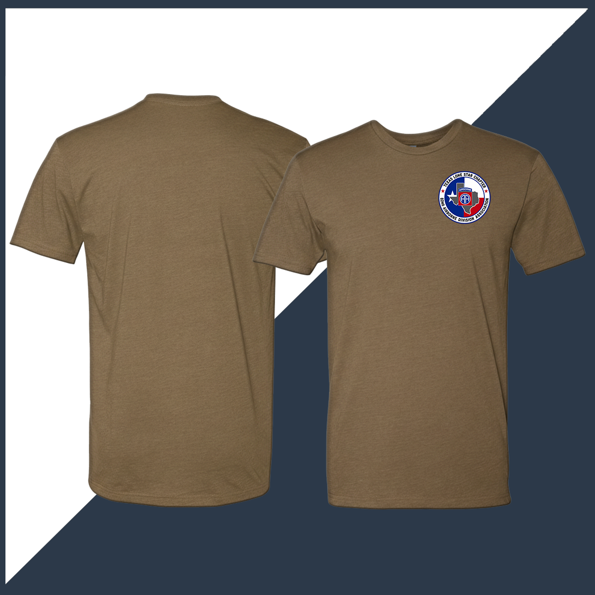 82nd Association Lone Star Chapter Logo Full Color Unisex T-Shirt - Single Sided Print