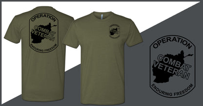 Combat Veteran Afghanistan OEF T-Shirt
