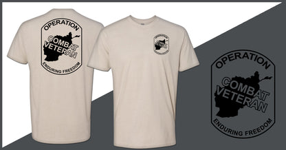 Combat Veteran Afghanistan OEF T-Shirt