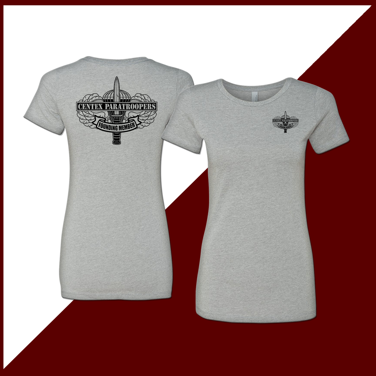 CenTex Founder Outline Logo Ladies T-Shirt