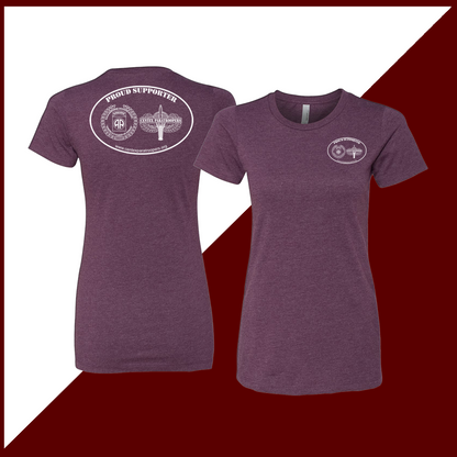CenTex & 82nd Association Proud Supporter Ladies T-Shirt