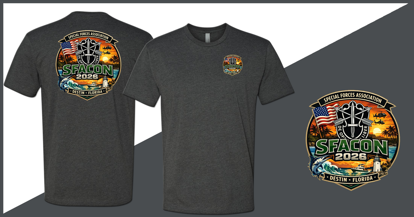 SFACON 2026 Logo Unisex T-Shirt - Double Sided Print