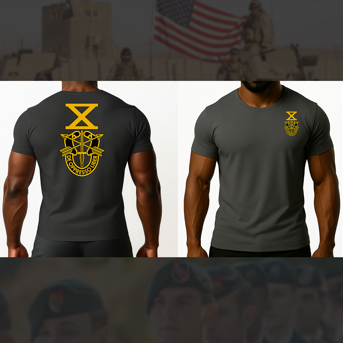 SF Association Gold Crest Logo Unisex T-Shirt - Double Sided Print