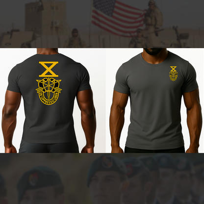 SF Association Gold Crest Logo Unisex T-Shirt - Double Sided Print