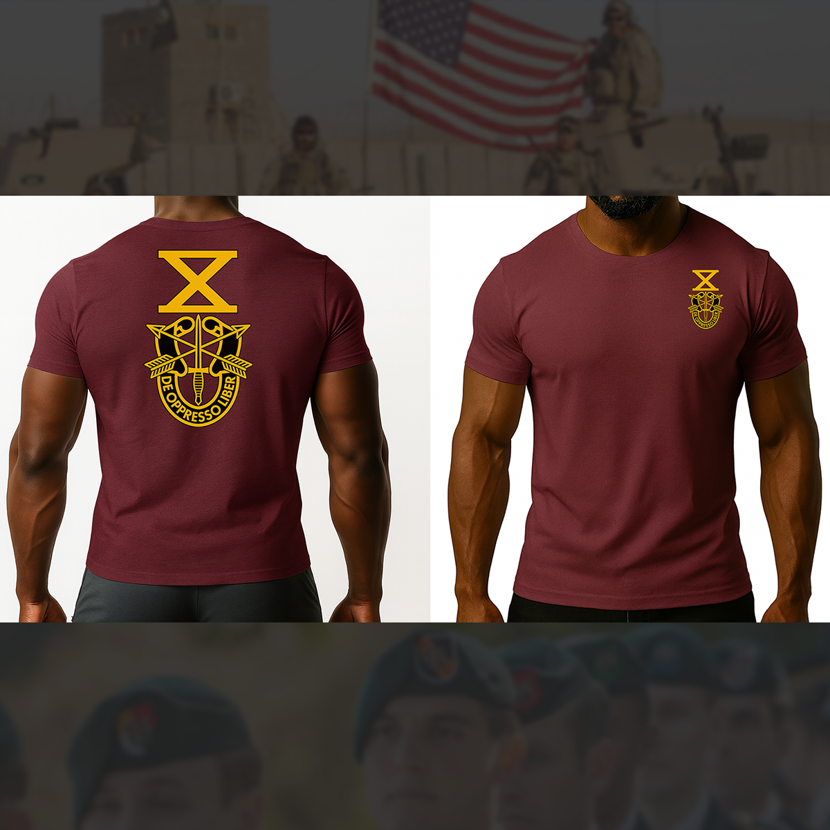 SF Association Gold Crest Logo Unisex T-Shirt - Double Sided Print