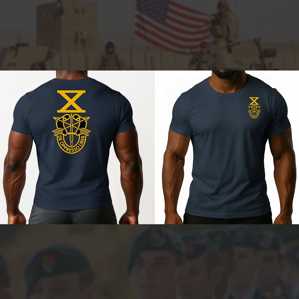 SF Association Gold Crest Logo Unisex T-Shirt - Double Sided Print