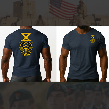 SF Association Gold Crest Logo Unisex T-Shirt - Double Sided Print