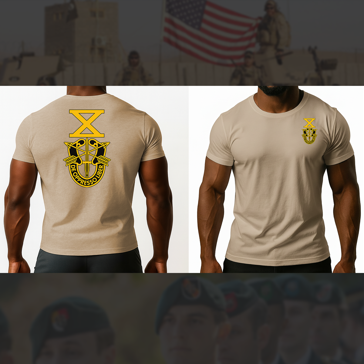 SF Association Gold Crest Logo Unisex T-Shirt - Double Sided Print