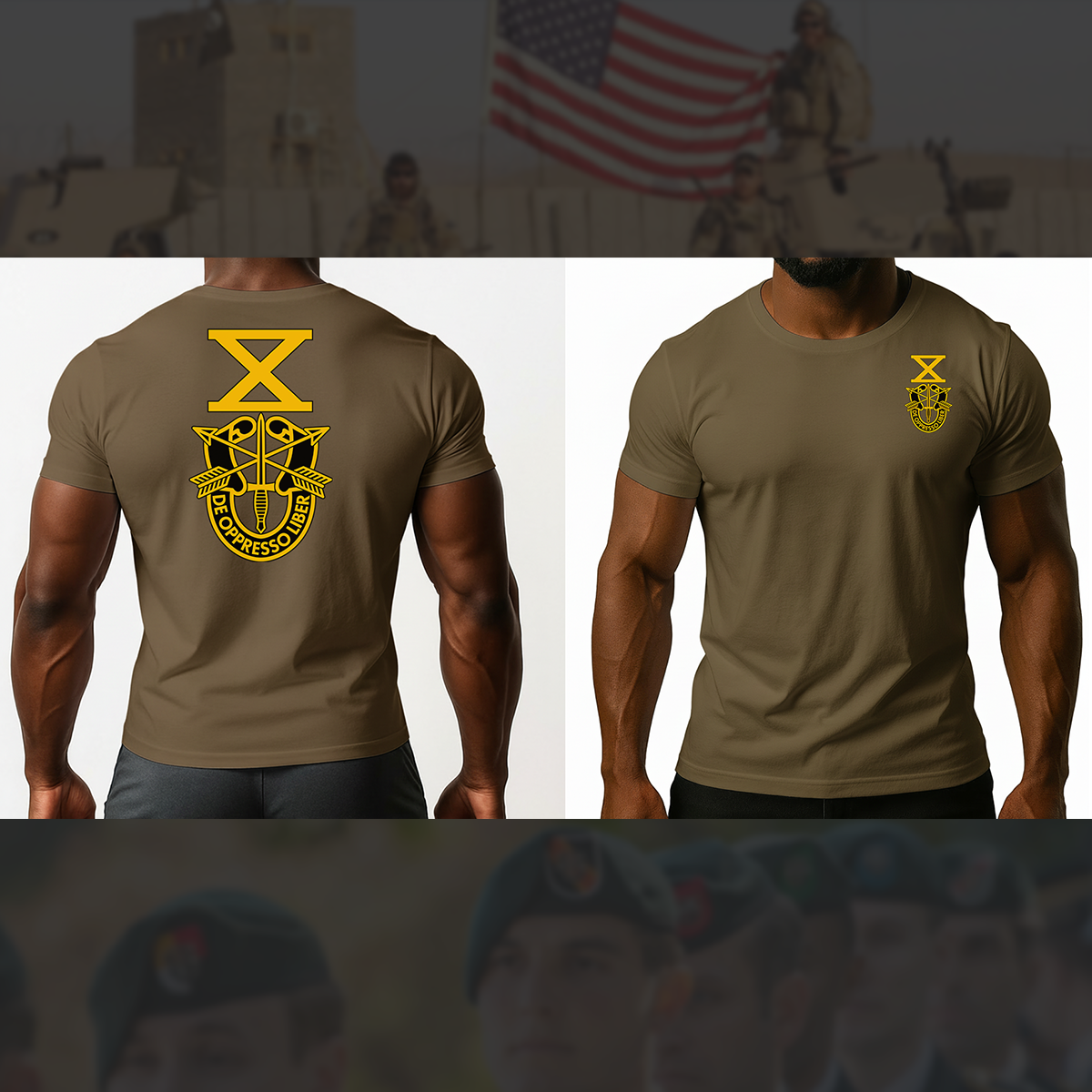 SF Association Gold Crest Logo Unisex T-Shirt - Double Sided Print
