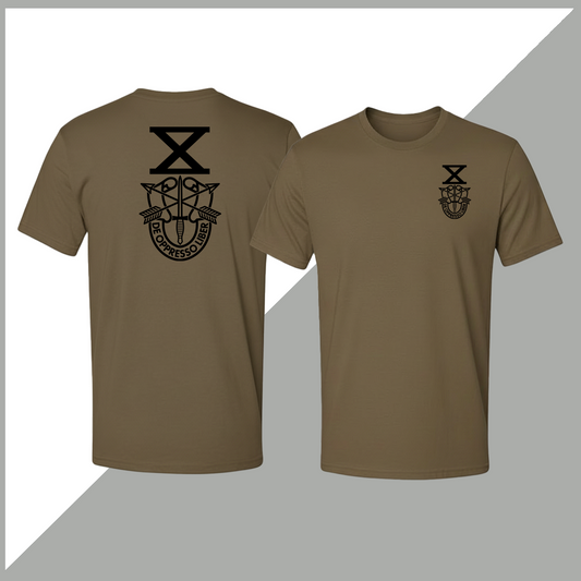 SF Association Monochrome Crest Logo Unisex T-Shirt - Double-Sided Print
