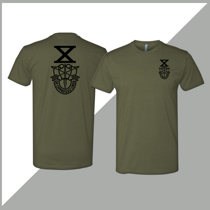 SF Association Monochrome Crest Logo Unisex T-Shirt - Double-Sided Print