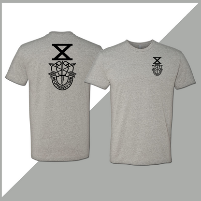 SF Association Monochrome Crest Logo Unisex T-Shirt - Double-Sided Print