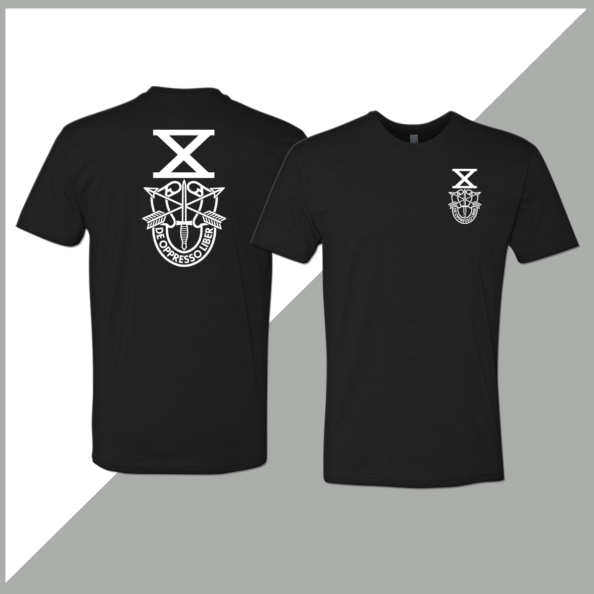 SF Association Monochrome Crest Logo Unisex T-Shirt - Double-Sided Print