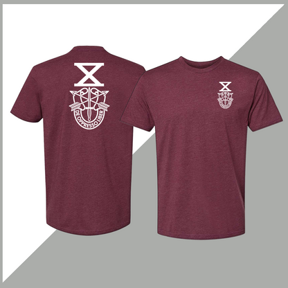 SF Association Monochrome Crest Logo Unisex T-Shirt - Double-Sided Print
