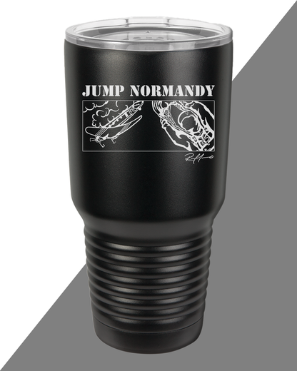 Jump Normandy 30oz Tumbler - Custom Art by Rene Moreno