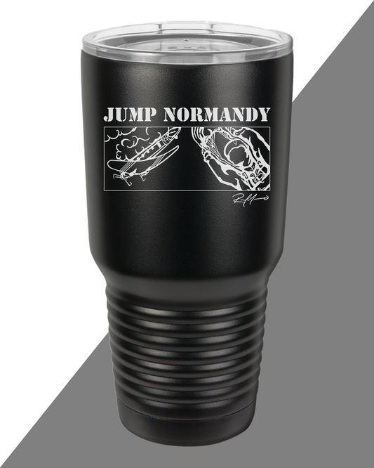 Jump Normandy 30oz Tumbler - Custom Art by Rene Moreno