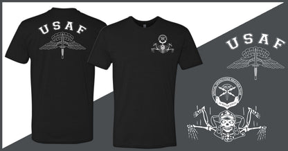 GBA Legacy Design - Original SOWT Freefall Skeleton - Basic Freefall Wings - Unisex T-Shirt - Double Sided Print
