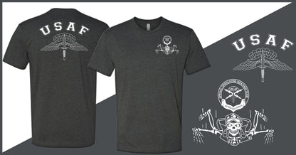 GBA Legacy Design - Original SOWT Freefall Skeleton - Basic Freefall Wings - Unisex T-Shirt - Double Sided Print