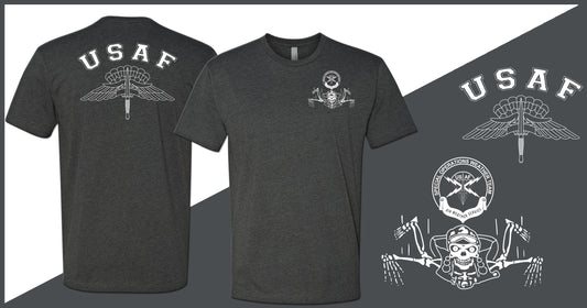 GBA Legacy Design - Original SOWT Freefall Skeleton - Basic Freefall Wings - Unisex T-Shirt - Double Sided Print