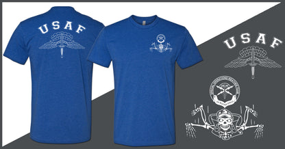 GBA Legacy Design - Original SOWT Freefall Skeleton - Basic Freefall Wings - Unisex T-Shirt - Double Sided Print