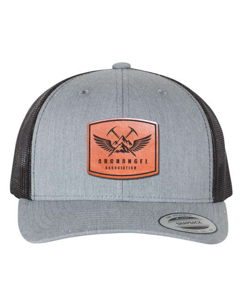 Archangel Association - Laser Engraved Leather Patch Hat