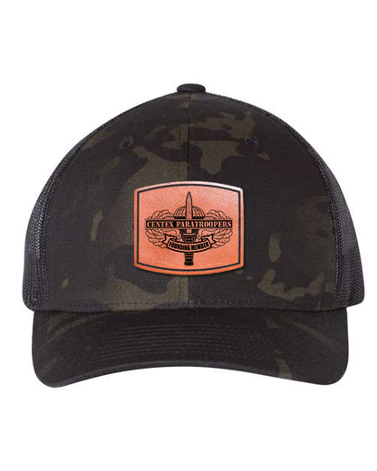 CenTex Founder Laser Engraved Leather Patch Hat