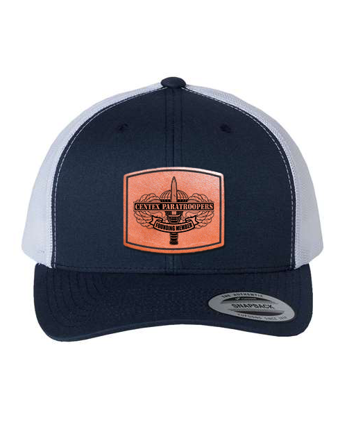 CenTex Founder Laser Engraved Leather Patch Hat