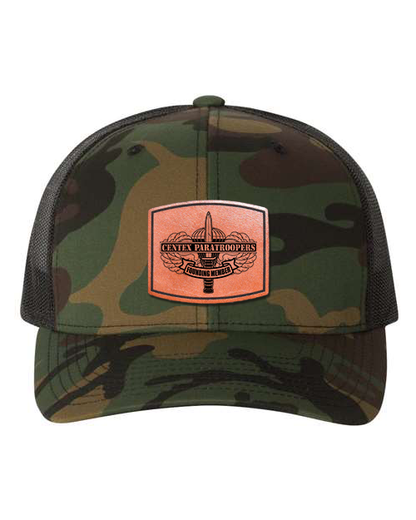 CenTex Founder Laser Engraved Leather Patch Hat