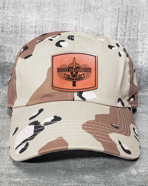 CenTex Founder Laser Engraved Leather Patch Hat