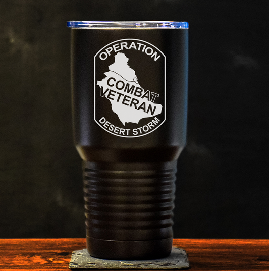 Combat Veteran DESERT STORM 30oz Tumbler