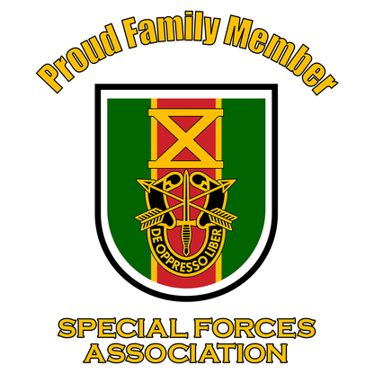SF Association Flash with Text Proud Family Member Unisex T-Shirt - Left Chest Print