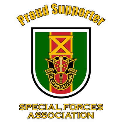 SF Association Flash with Text Proud Supporter Unisex T-Shirt - Left Chest Print