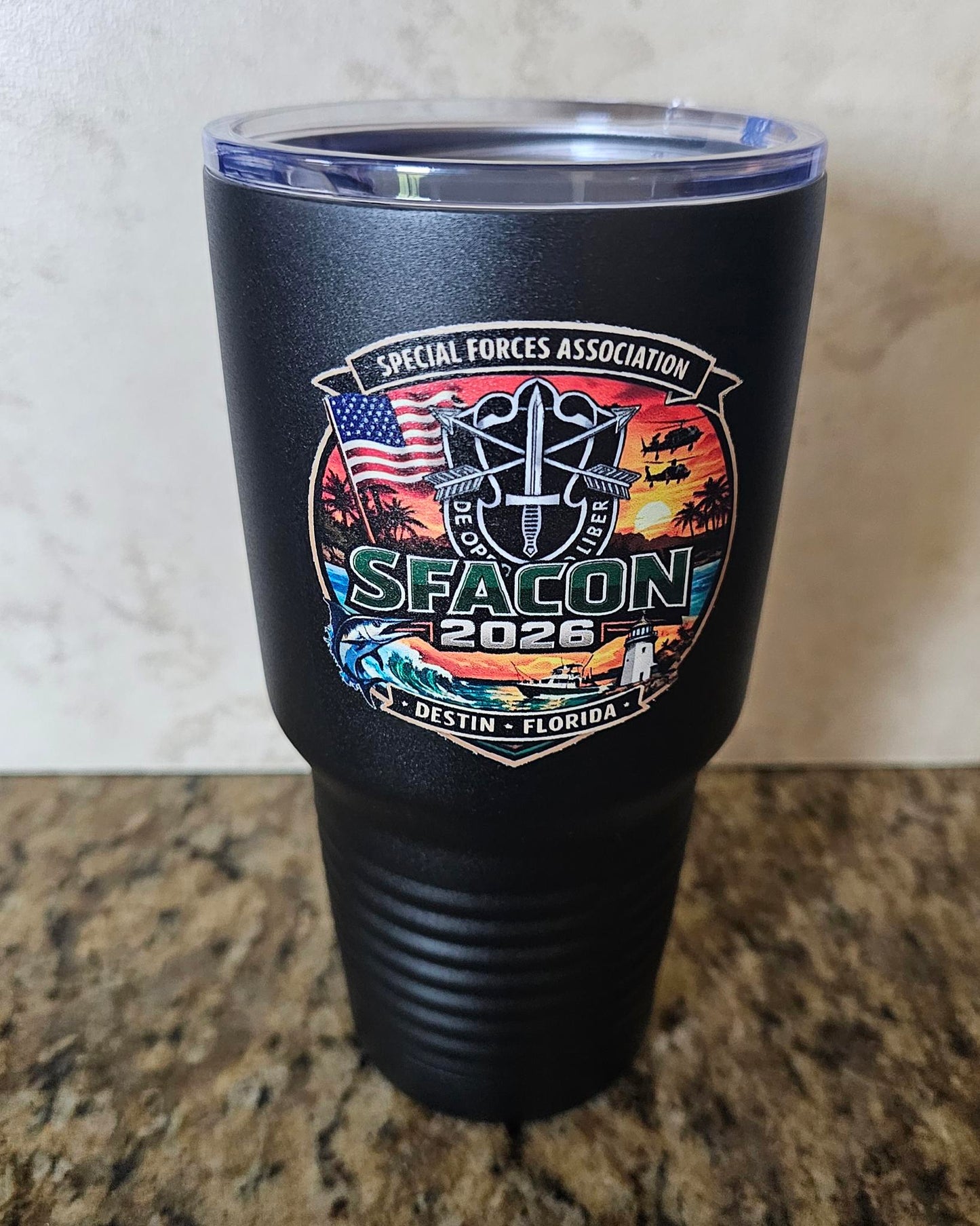 SFACON 2026 Logo - Full Color UV Printed 30oz Tumbler