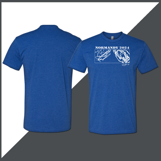 Normandy 2024 T-Shirt - Custom Art by Rene Moreno