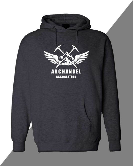 Archangel Association Hoodie - White Logo Front Chest