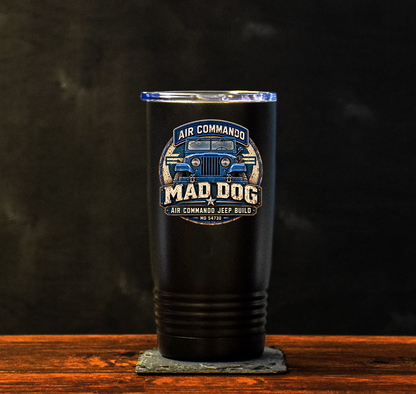 MAD DOG Air Commando Jeep Build - Full Color UV Printed Tumbler